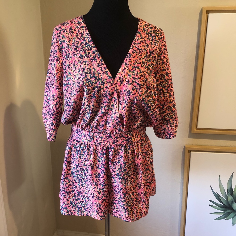 Mono B Pink Confetti Romper